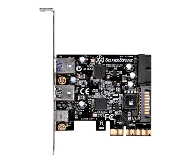 SilverStone 1x USB3.1 Typ-C + 2x USB3.0 + 2x wewnętrzne USB3.0 - PCIe - 1187010 - zdjęcie